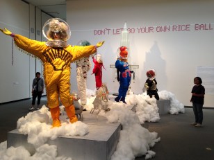 Installation by Takekawa Nobuaki at Aichi Prefectural Museum of Art.